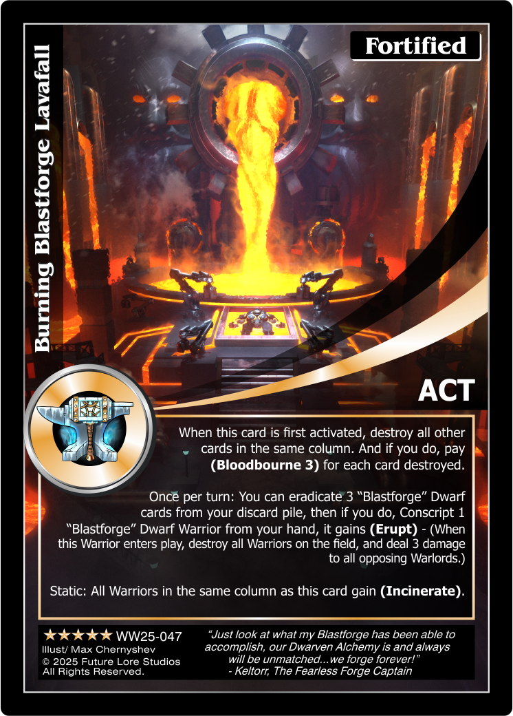Burning Blastforge Lavafall
