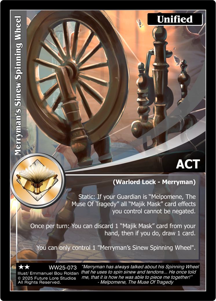 Merryman’s Sinew Spinning Wheel
