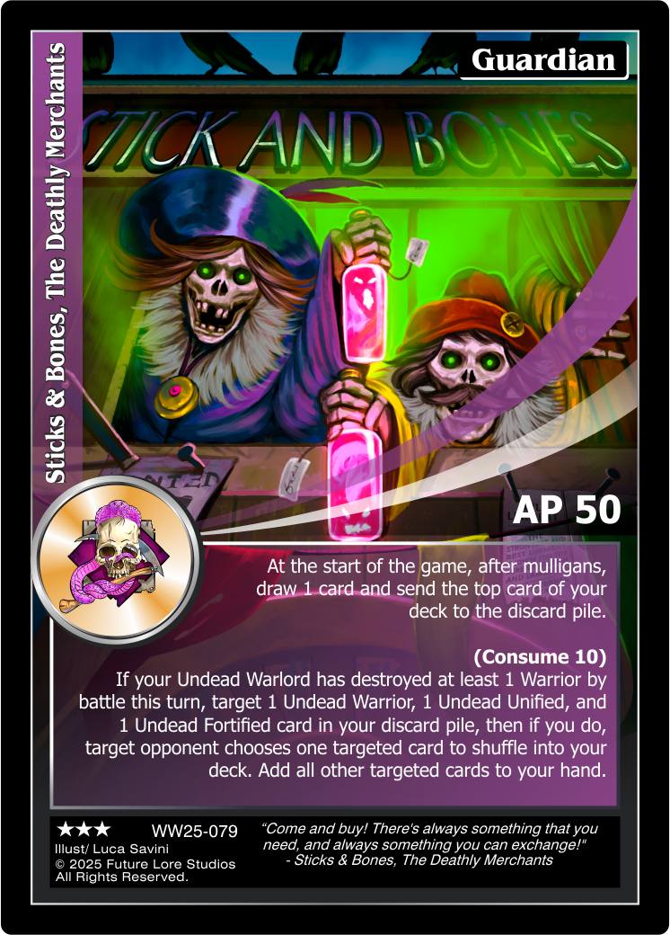 Sticks & Bones, The Deathly Merchants