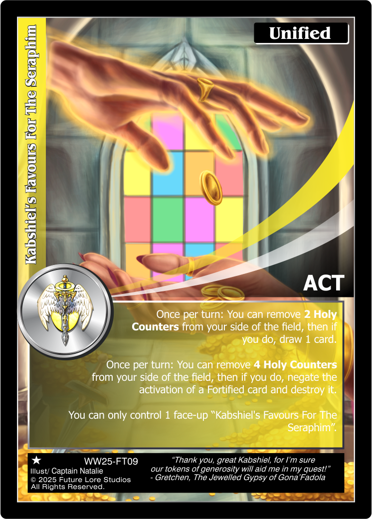 Kabshiel’s Favours For The Seraphim
